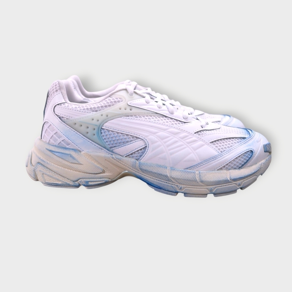 PUMA Velophasis Overdye Lace Up  Mens Blue Sneakers Casual Shoes 39196601 Sz 9.5 - Picture 4 of 10